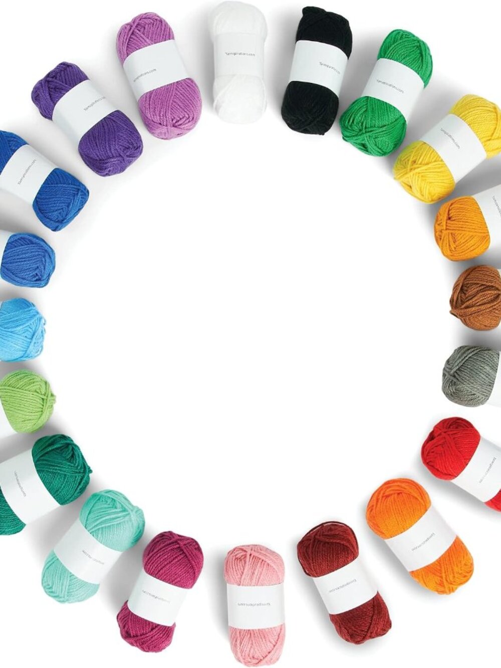 Little Crafties Mini Yarn Multipack 20 Count Yarn for Crocheting Soft